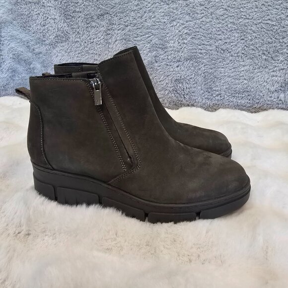 Vionic Uptown Sur Wedge Boot Bootie Women's Size 7.5 NEW Dark Olive Green - Picture 4 of 10